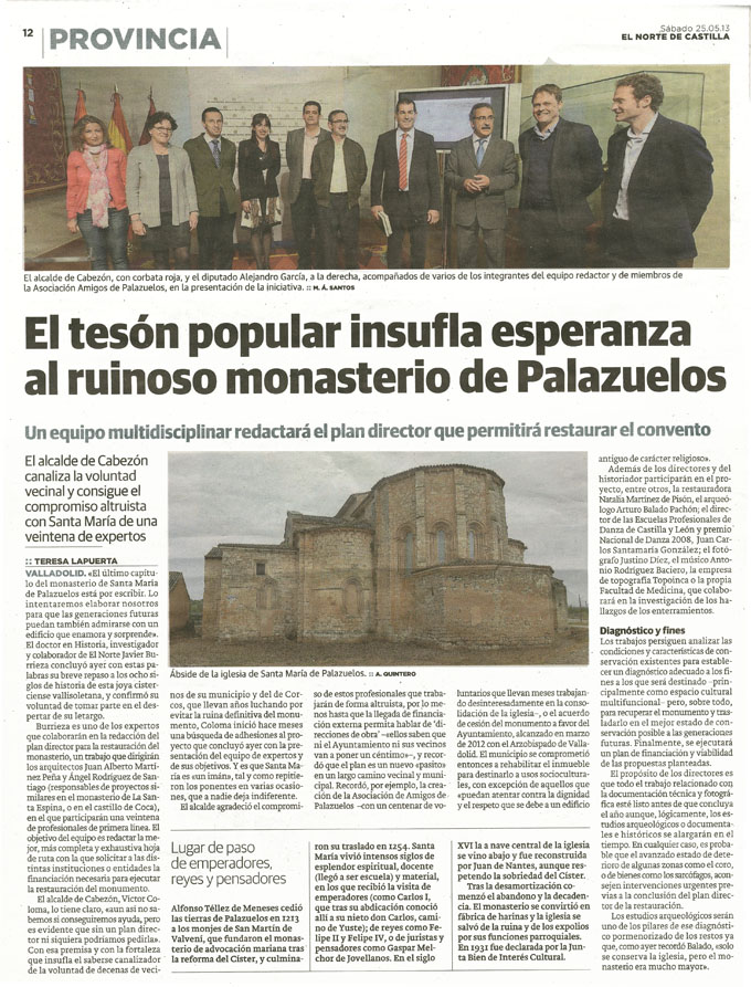 Monasterio de Santa María de Palazuelos, acoge una excursión “multinacional”.