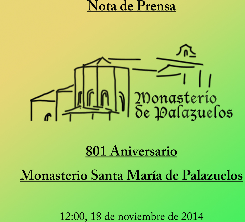 Cabezón conmemora hoy el 801 aniversario del monasterio de Palazuelos