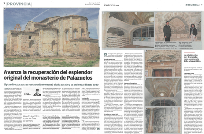 El Viajero, del diario El País: Santa María de Palazuelos y toda la Ruta del Vino Cigales son destino de un estupendo viaje a la historia, el patrimonio, la gastronomía, el paisaje, la naturaleza,…